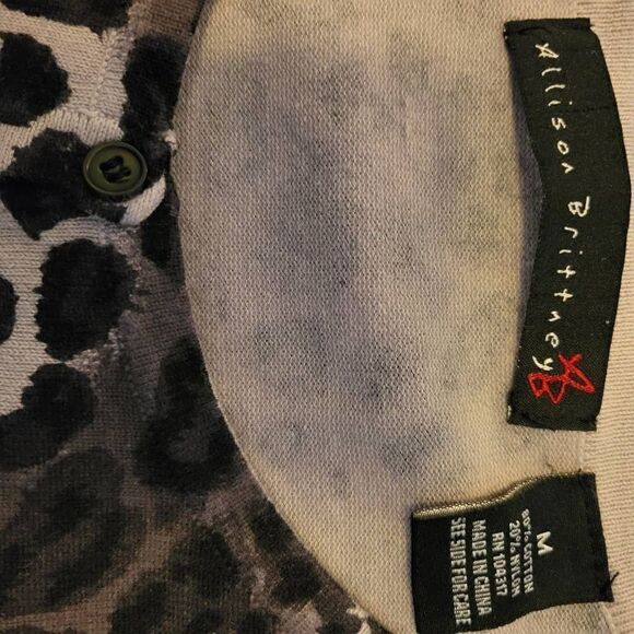 Allison Brittney Multicolor Animal Print Top Size M - Picture 6 of 6